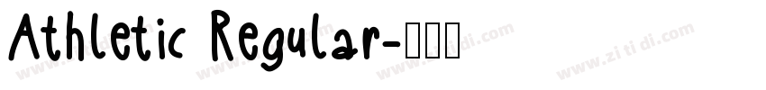 Athletic Regular字体转换